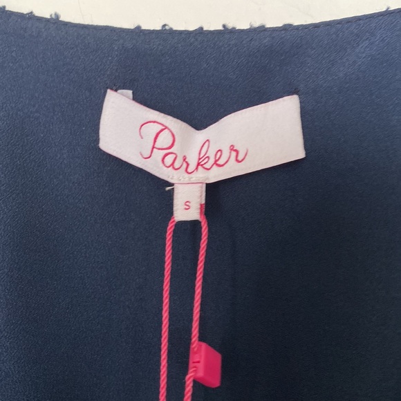 Navy Blue Parker Front Wrap Dress Size S NWT - Picture 9 of 9